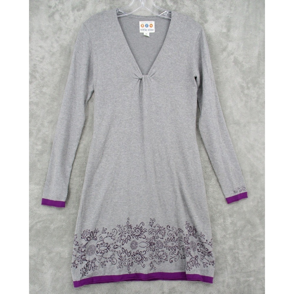 Title Nine Dress Womens Size XS Floral Twist V Neck Floral Athleisure Lounge